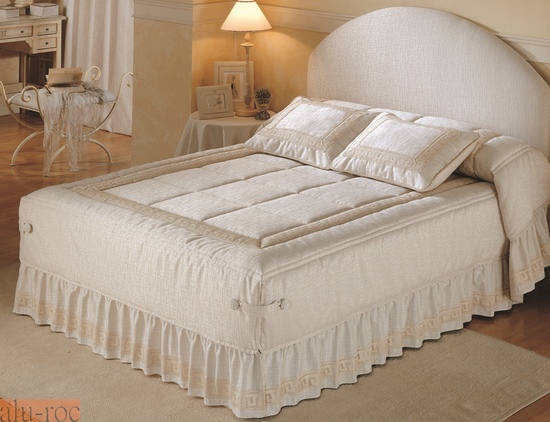 Viste tú cama con textiles de tejidos JVR