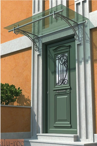 Techado de puerta de entrada para casas clásicas