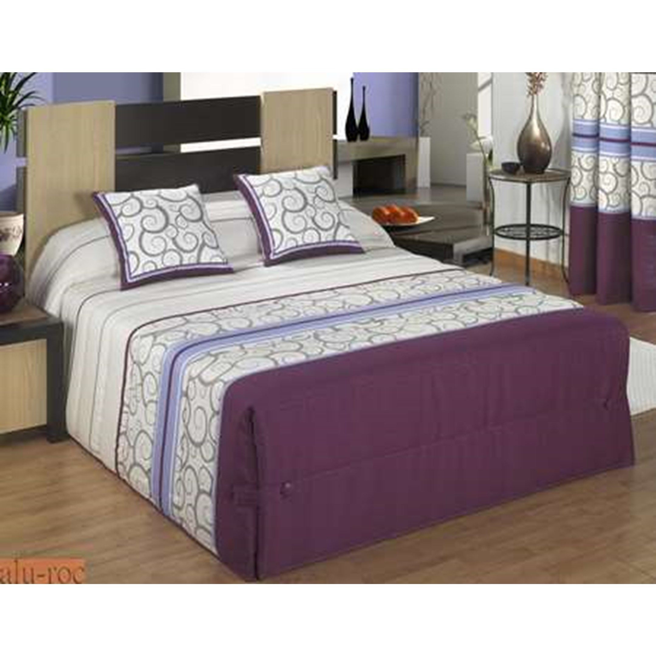 Edredón Oda con un acolchado grueso Decoración textil del dormitorio de confección española