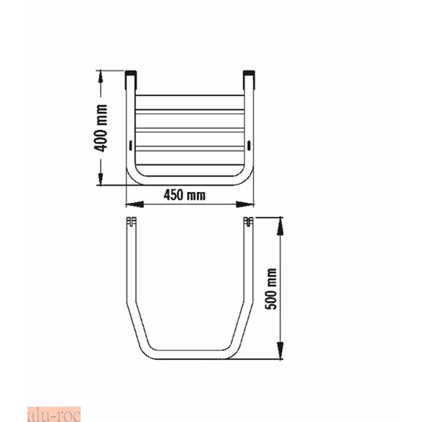 Asiento con apoyo a la pared para vestuarios y duchas