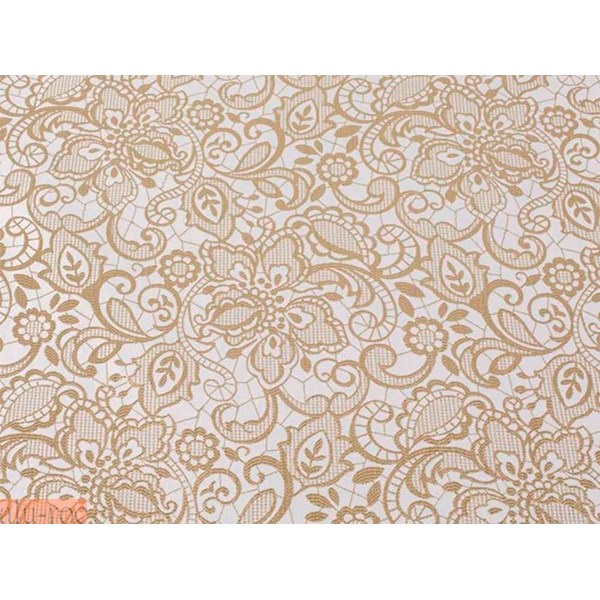 Tejido estampado Ivanna en color Dorado de Tejidos JVR