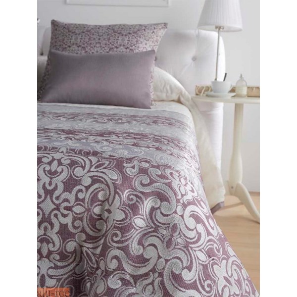 Estampado Siena en color Malva con cojines Siena estampados y Madison lisos