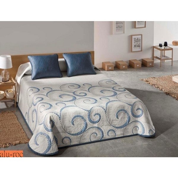 Cubrecama estampado para el verano en tres colores diferentes
