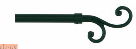 Negro+Dorado, 160-310cm Bola Rota Barra Sencilla Forja Universal Extensible,Barra de Cortinas Decorativa Extensible 