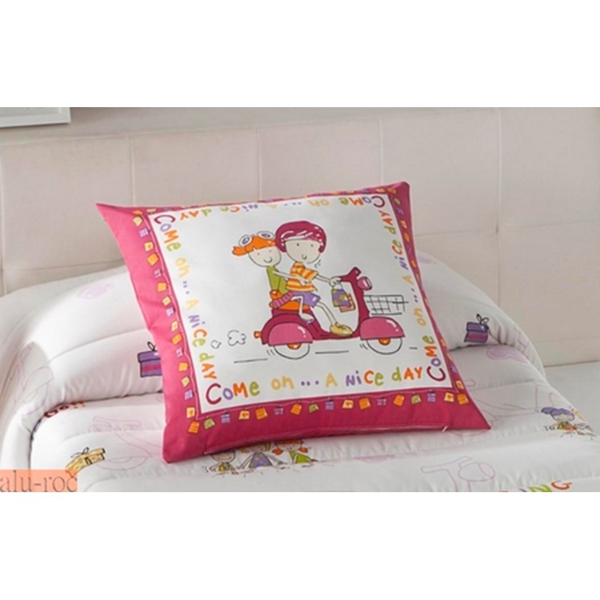 Cojín cuadrante  para decoración textil del dormitorio infantil