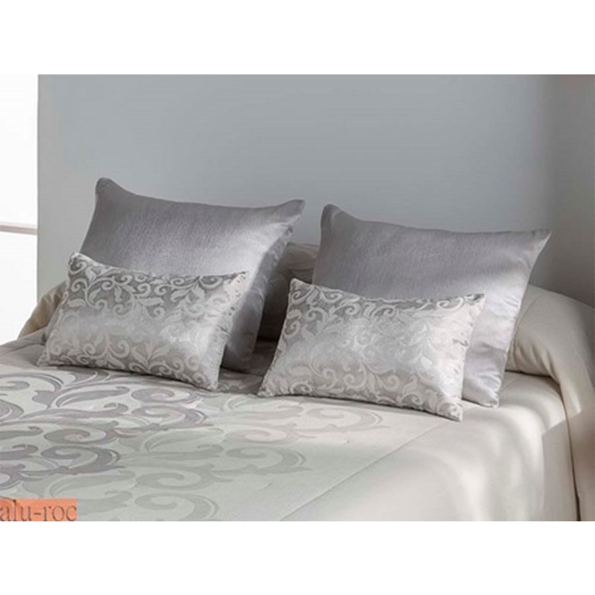 Cojines Donatella para decoración de la cama en color Plata y Oro