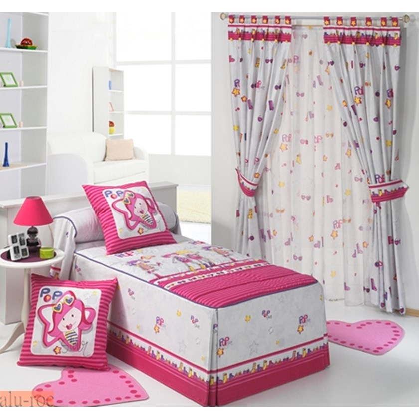 Colcha Edredón Trendy ideal para decoración de dormitorios de niñas y adolescentes