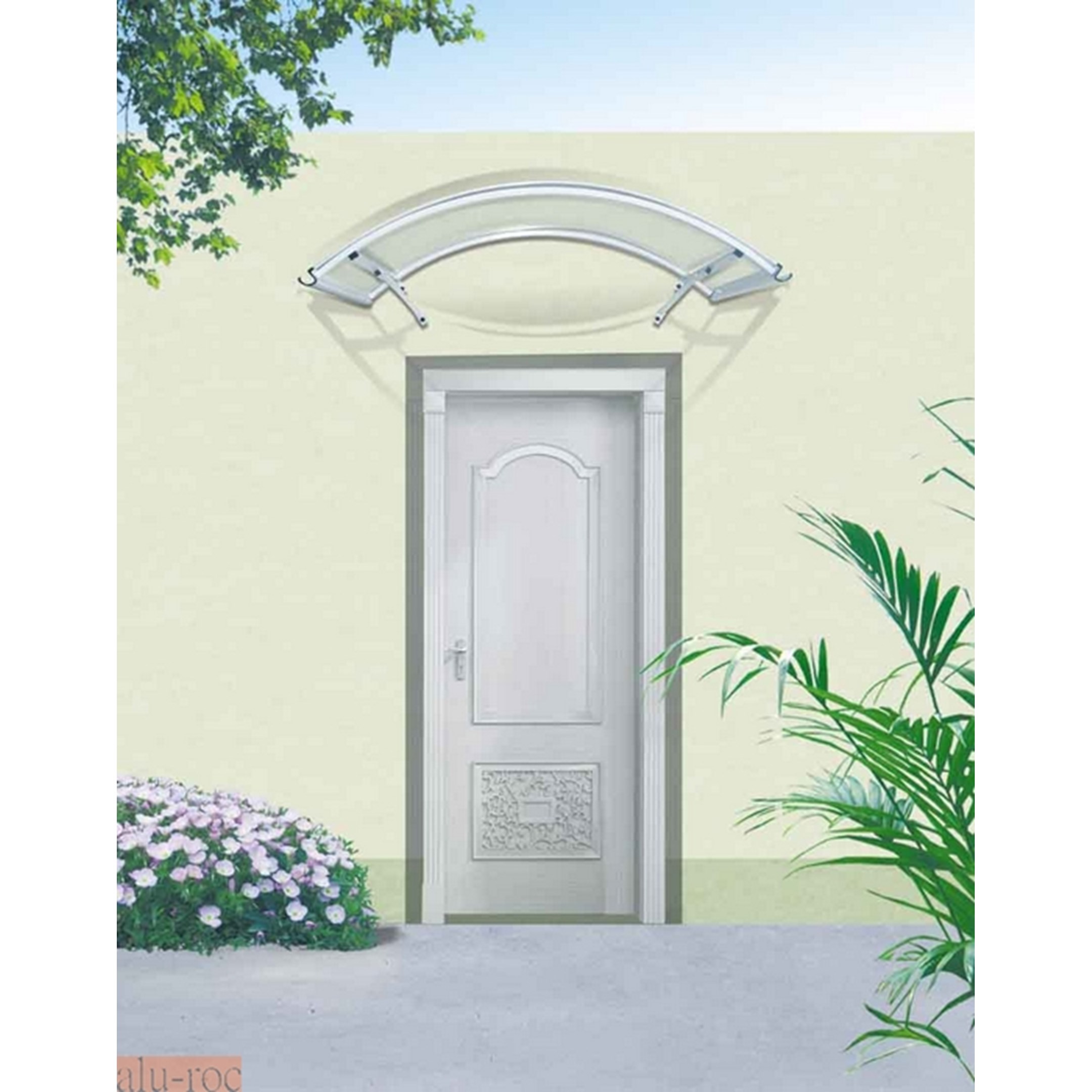 Marquesinas Exterior para Puertas y Ventanas Tejadillo de Protección, 100 x  80 cm